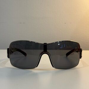 PRADA Vintage Black Oversized Sunglasses